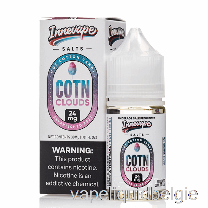 Vape Smaken Katoenwolken Zouten - Innevape E-liquids - 30ml 24mg